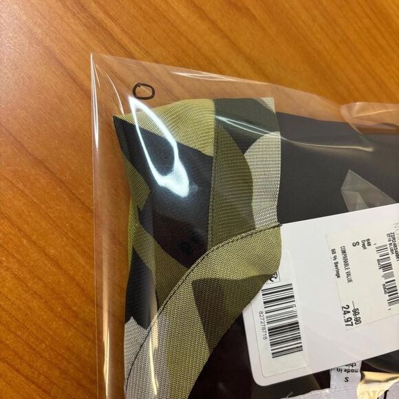 nwt DR2 Green Floral Button Down Shirt with Mandarin Collar y2k 90s - Picture 7 of 7